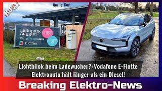 Breaking Elektro-News: Lichtblick im Ladewucher?/Elektroautos schlagen Diesel/Vodafone E-Auto-Flotte