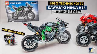 LEGO Technic 42170 Kawasaki Ninja H2R Motorcycle detailed building review