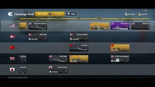 The old Naval Tech Tree In War Thunder mobile