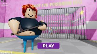 BACON GIRL BARRYS PRISON RUN! ( Obby ) #roblox #scaryobby  #robloxlive   #pomni #shorts