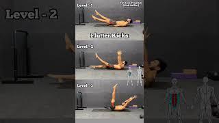 Flutter kicks work out for beginners. Fat loss exercise. at home. #fitness #viral #ytshorts