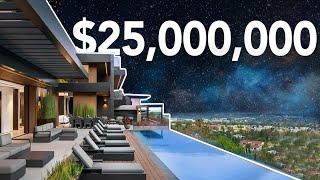 Exclusive TOUR INSIDE $25 Million MEGA MANSION with INSANE Views Overlooking the City & Canyon!