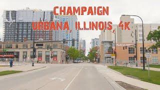 A Bright Spot On The Illinois Prairie: Champaign-Urbana, Illinois 4K.