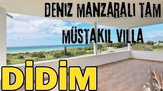 Detached villa with sea view for sale in Didim