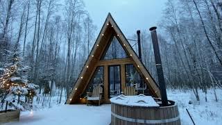 Дом для отдыха. Загородный отдых. Обзор дома. База отдыха. Ленинградская область