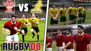 WALES vs AUSTRALIA - Rugby Summer Internationals - Rugby 08 Gameplay and Commentary