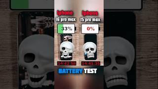 iphone 16 pro max vs iphone 15 Pro max battery test?️#shorts