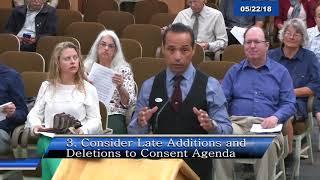 Santa Cruz Board of Supervisor 05/22/18