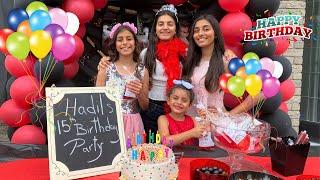 Happy Birthday Party for our Cousin Hadil from HZHtube kids fun!! family Surprise