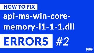 api-ms-win-core-memory-l1-1-1.dll Missing Error Fix | #2 | 2020