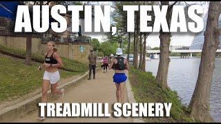 Austin Texas // 4K Running Scenery // Lake Trail Run // Treadmill Video