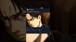 ️Captain Levi vs Eren Yeager #aot #shortsfeed #trend #trending