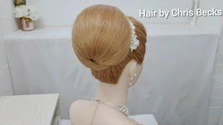 New Bridal Hairstyle For Long Hair. Wedding Prom Updo Tutorial 2020