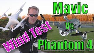 DJI Mavic Pro Vs. Phantom 4 High Wind test