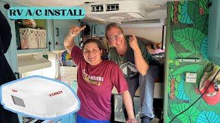 BIGGEST UPGRADE FOR TRUCK CAMPER LIFE | EASY Tosot 15K RV Air Conditioner Install