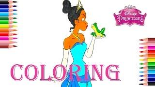 Coloring Pages for Kids Princess TIANNA Fun Activity for Children
