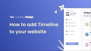 How to add a Timeline to your website