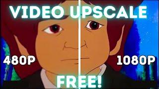 FREE AI Video Upscaler! waifu2x