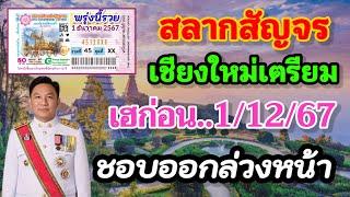 ข้อมูลล่วงหน้าสลากสัญจร จ.เชียงใหม่ เลขผู้ว่าฯห้ามพลาด 16พ.ย.67