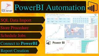 How to connect POWER BI with SQL and build an AUTOMATED Dashboard [SQL to Power BI]