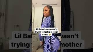 Lil Baby Son Wasn’t Letting His Mom Twerk 