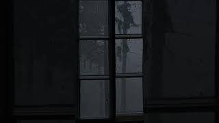 Rainy Window Sounds - Rain window water - Rain Sounds Window View - Rain Sounds Window Thunder ASMR