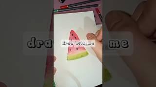 Draw with me part 10 - LyCreates #art #watercolor #minimalist