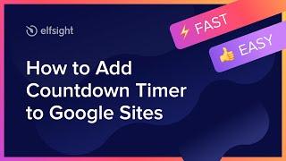 How to Embed Countdown Timer Plugin on Google Site