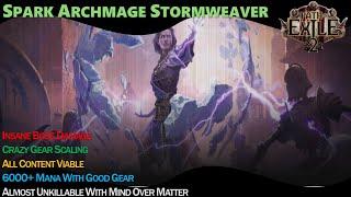 Path of Exile 2 Spark Archmage Stormweaver T16 Breach Waystone  -  MoM CI 6000+mana