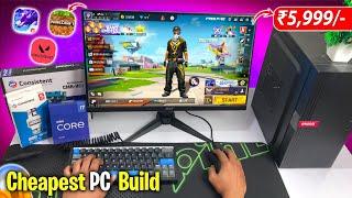 I build world cheapest gaming pc under ₹5,999 only for gaming - Intel i5, 8gb ram, 256gb free fire