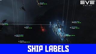 Always Show Ship Labels in Space & Customize them! - EVE Tutorial