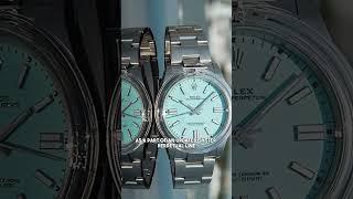 The Rolex Oyster Perpetual Tiffany Blue is a celebrity favorite..#oysterperpetual #Luxurywatches