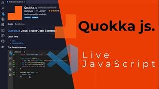 Quokka js. | JavaScript VS code extension | foydalish