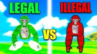 LEGAL MODS vs ILLEGAL MODS (Gorilla Tag)