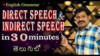 Direct and Indirect Speech in English Grammar Explained inTelugu