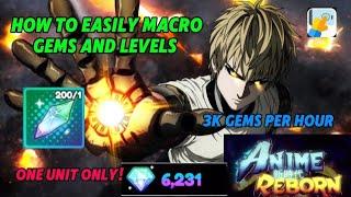 How to EASILY Macro Gems in Anime Reborn [Mobile]