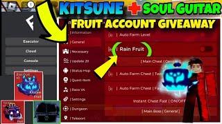 Script Blox Fruit Mobile REAL FRUIT RAIN , AUTO FARM & KITSUNE FRUIT GIVEAWAY | Fluxus Delta Script