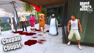 Franklin Playing Chupan Chupai With Tung Tung Tung Sahur & Granny and Serbian Dancing Lady in GTA 5