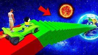 SHINCHAN AND FRANKLIN TRIED THE IMPOSSIBLE PARKOUR CHALLENGE GTA 5