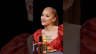 Ariana Grande's reaction to every wing on Hot Ones 