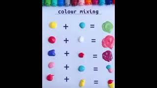 colour mixing #g art #satisfy #youtube short #short