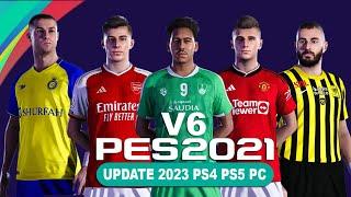 REVIEW PES2021 UPDATE JULI 2023 V6 PS4 PS5 PC ORI