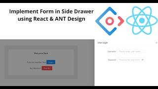 Implement Form in Sidebar Modal using React and ANT Design