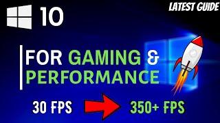 How to Boost Your FPS INSTANTLY for GAMING on Windows 10