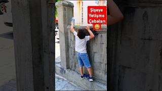 Ahmet Enes duvardaki su şişesini alabilirse ona istedi bir şeyi alacağım