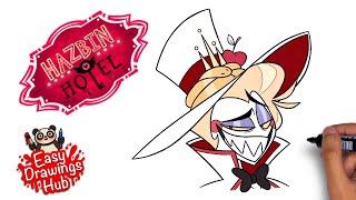 How to draw Lucifer from Hazbin Hotel - Easy Tutorial