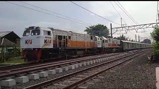 momon langka KA Cargo double traksi/traksi ganda!! lokomotif cc206 dengan cc201