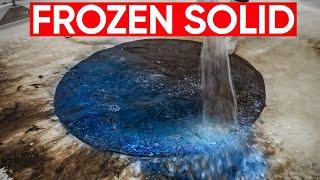 Frozen Solid Rug ! Can It Be Restored ? Satisfying ASMR Carpet Cleaning