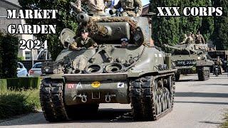 Market Garden 2024 - Liberation Task Force XXX Corps column arriving in Leende