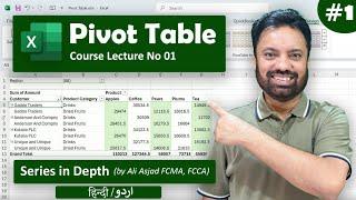 Pivot Table in Depth Series | Excel Pivot Table Series | Tutorial | Part 1 | Urdu / Hindi